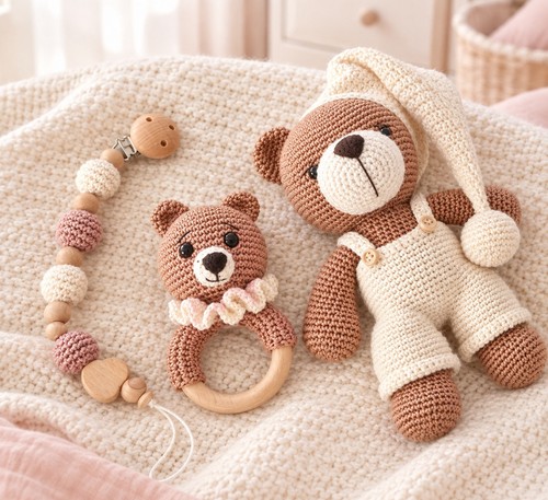 Set neonato uncinetto - set,